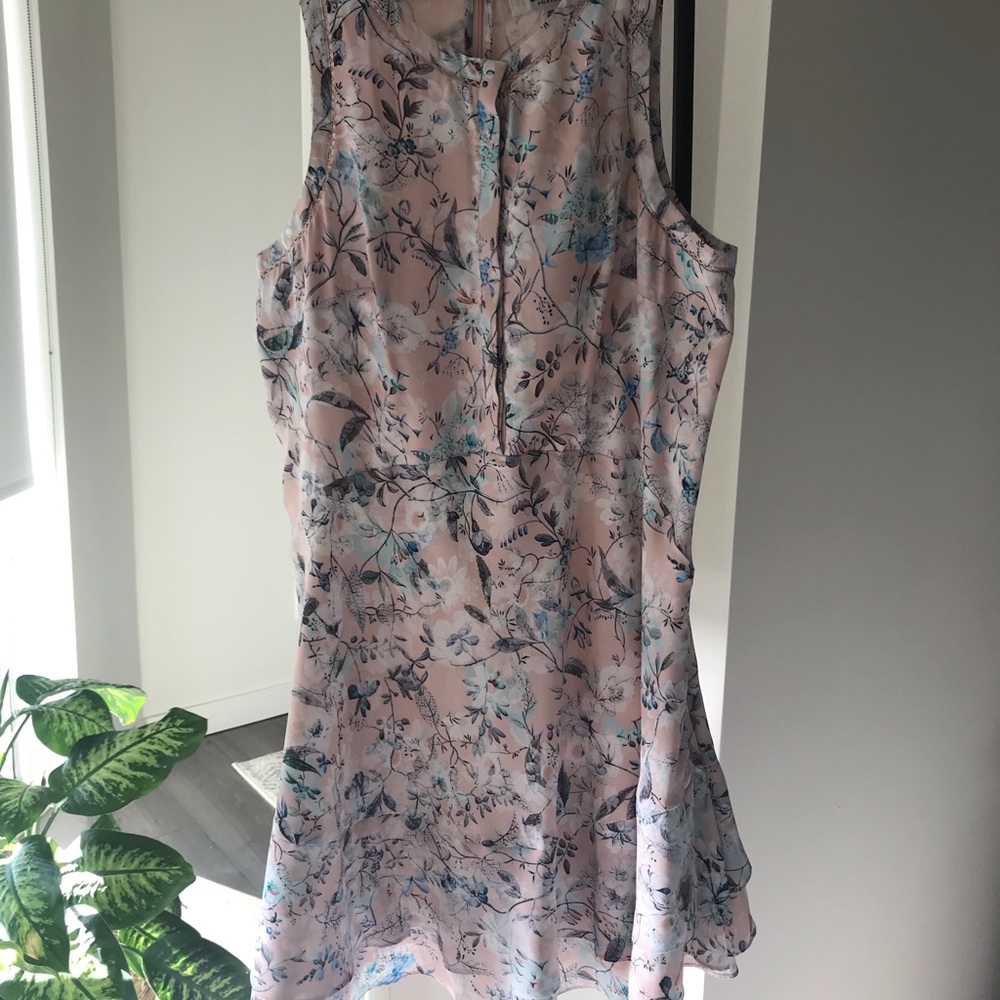 Ever New pink floral bird dress